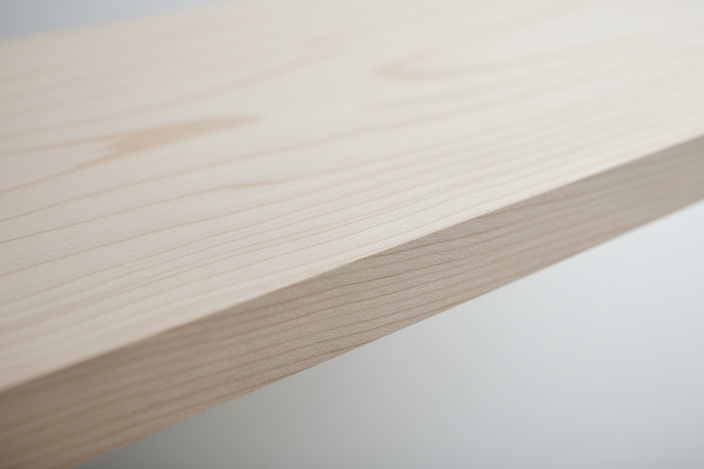 Unfinished maple wood